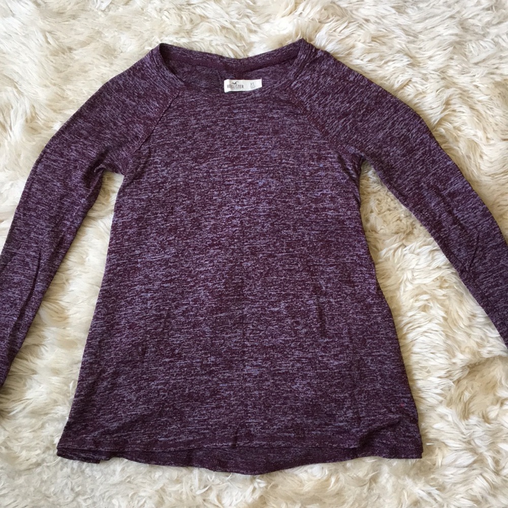 (2!) Burgundy + Gray Hollister Long Sleeve